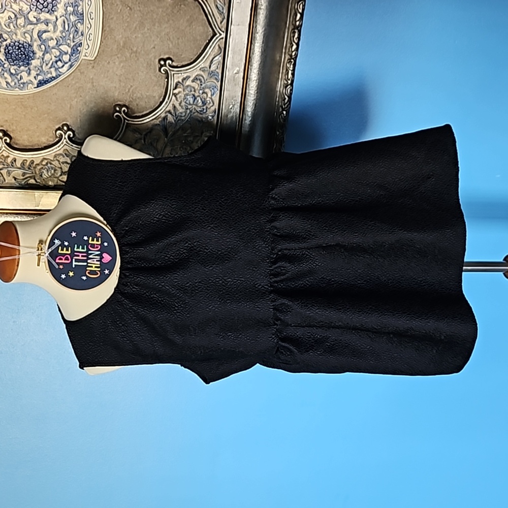 Peplum Black Going Out Top